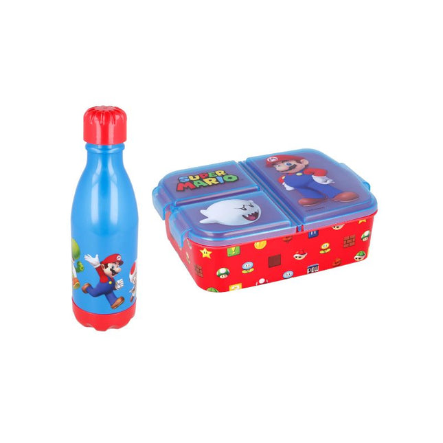 Super Mario Lunch Set - Lunch Box & Water Bottle