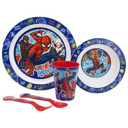 Spiderman 'Mob Rules' 5 Piece Dinner Set for children