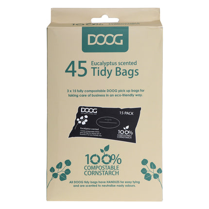 Compostable - Tidy Bag refill box (45 per pack) for Dog Waste