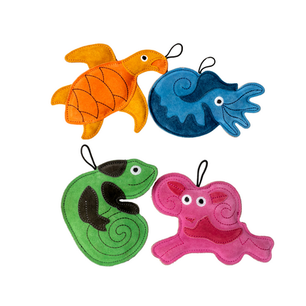 KIWI Walker Animals Leather Dog Toys
