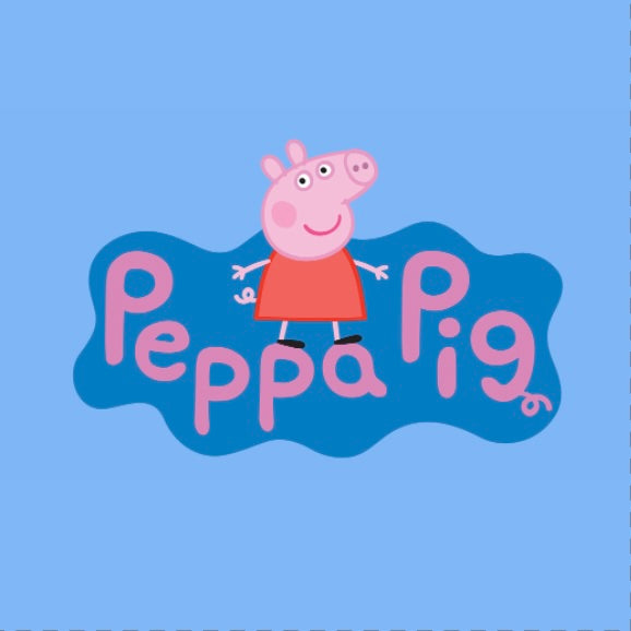 Peppa Pig Collection Image on a blue background