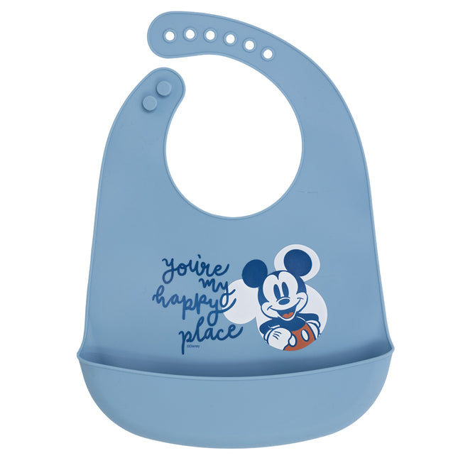 Mickey Mouse Silicone Bib for Toddlers