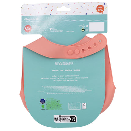 Minnie Mouse Silicone Bib for Toddlers