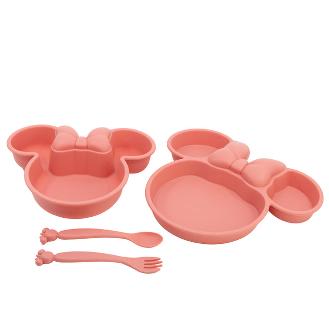 Minnie Mouse 4 Piece Toddler Dinner Set in Gift Box