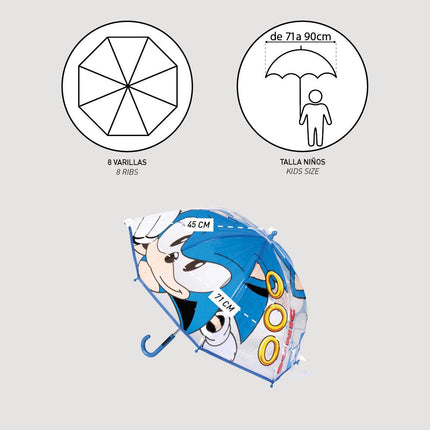 Sonic the Hedgehog Umbrella for kids - Making sure your kid stays dry!