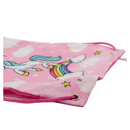 Unicorn Rainbow Drawstring Lunch Bag