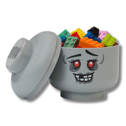 LEGO Storage Head (MINI) - ZOMBIE - Kids’ Toy Storage Box with Lid
