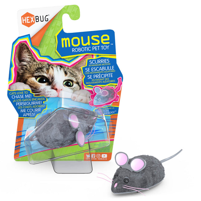 HEXBUG Robotic Mouse Cat Toy Interactive Toy with Realistic Vibration Technology for Cats