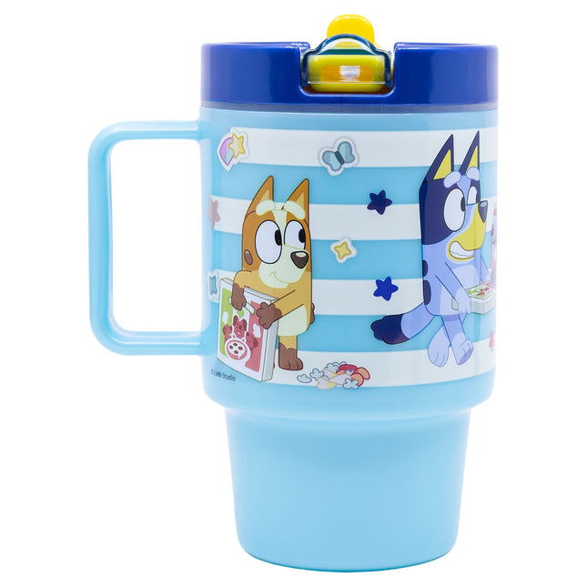 Bluey 530ml Plastic Kids Mug Cup with Lid