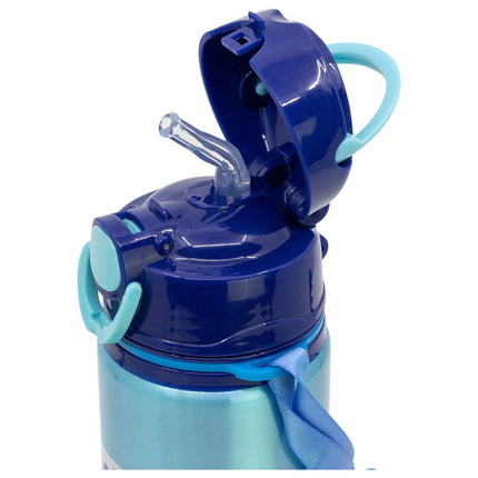 Bluey Aluminium Pop Up Water Bottle with strap 730ml