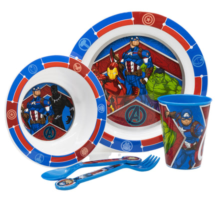 The Avengers 5 piece Dinner Set for Children