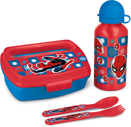 Spiderman Back to School 4 Piece Lunch Set