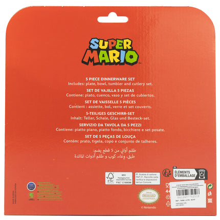 Super Mario 5 Piece Dinner Set