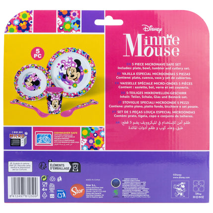 STOR - 5 Pcs Micro Dinner Set - Minnie