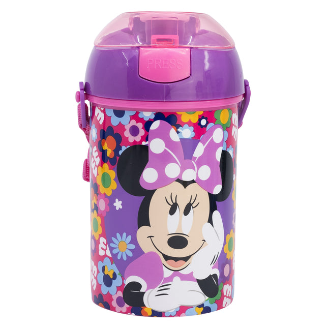 Minnie Mouse Pop Up Canteen Kids School Drinks Bottle  450ml