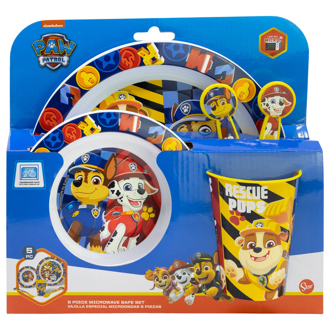 Paw Patrol 5 Piece Dinner Set for kids