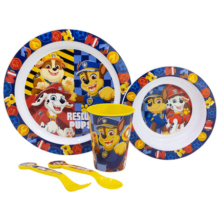 Paw Patrol 5 Piece Dinner Set for kids