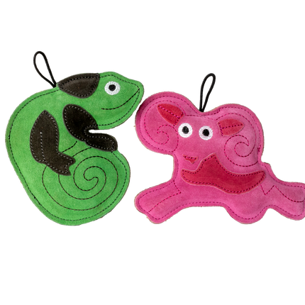 KIWI Walker Animals Leather Dog Toys