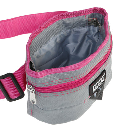 Doog Treat Pouch - grey/pink (Large)