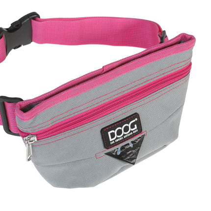 Doog Treat Pouch - grey/pink (Large)