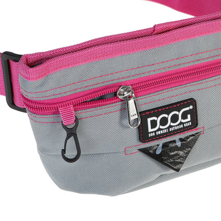 Doog Treat Pouch - grey/pink (Large)