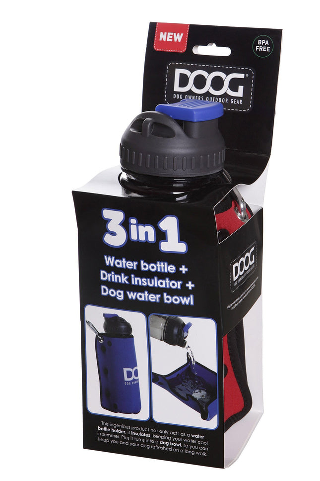 DOOG 3 in 1 Water Bottle  & Bowl