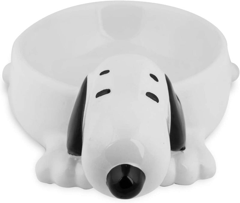 Black Dog Ceramic Dog Bowl